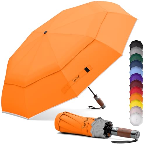 Royal Walk Parapluie Pliant Ouverture et Fermeture Automatique Pour Hommes et Femmes Parapluie Réfléchissant Résistant au Vent Compact et Solide Poignée en...