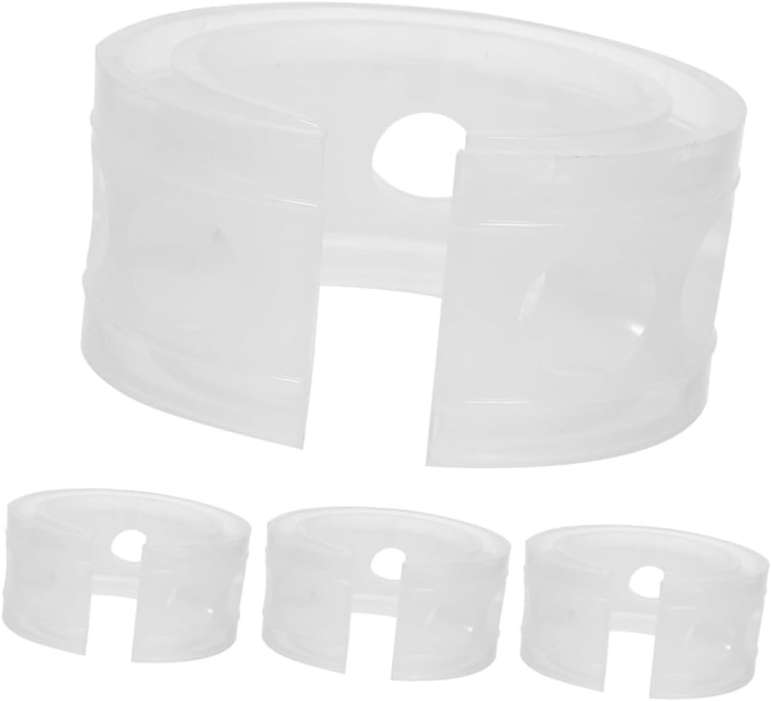LIFKOME 4pcs Auto Spring Buffer Cushion Transparent Shock Absorbers for Car Suspension Vehicle Spring Bumper for Improved Stability and Performance