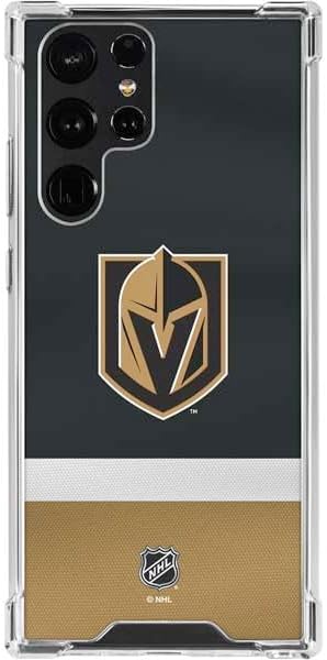 Skinit Clear Phone Case Compatible with Galaxy S24 Ultra - Officially Licensed NHL Vegas Golden Knights Jersey Design