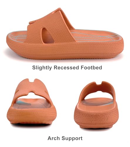 Image of Haifago Cloud Slides for Women and Men Cushion Recovery Pillow Sandals, Memory Foam House Shower Slippers for Woman Comfort Platform Non-Slip