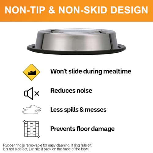 Neater Pet Brands Stainless Steel Slow Feed Bowl - Non-Tip & Non-Skid - Stops Dog Food Gulping, Bloat, Indigestion, and Rapid Eating (5 Cup) by Neater Pet Brands - Image 5