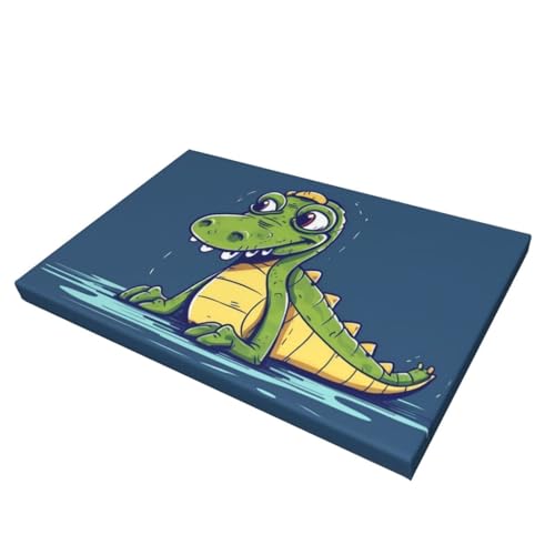 Images décoratives de crocodile en impression sur toile moderne