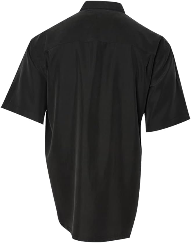 Bamboo Cay Mens Short Sleeve Peekaboo Palm Casual Embroidered Woven Shirt - Image 3