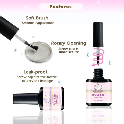 Conjunto de revestimento de resina UV brilhante e fosco com pincel