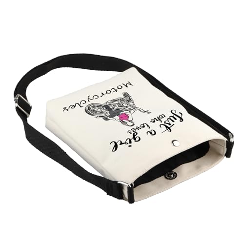 CMNIM Motorcycle Gifts for Her Motorcycle Crossbody Bag Just a Girl Who Loves Motorcycles Lover Gift Woman Rider Shoulder Bag4