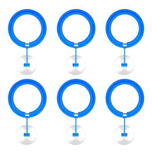 Rdxanc 水族館 フローティング プラント リング 魚 餌 リング スクエア ラウンド フローティング 植物 アクアポニックス 植物栽培 6個セット