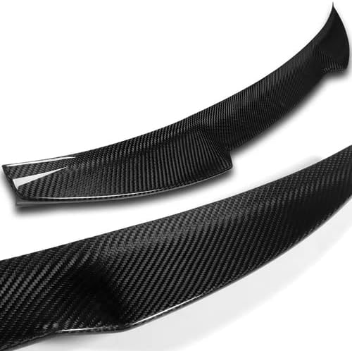 Miniatura 2 de Alerón trasero negro de fibra de carbono estilo V estilo V compatible con Audi A6 A6 Quattro S6 Sedán 2012-2018, 2013, 2014, 2015, 2016, 2017