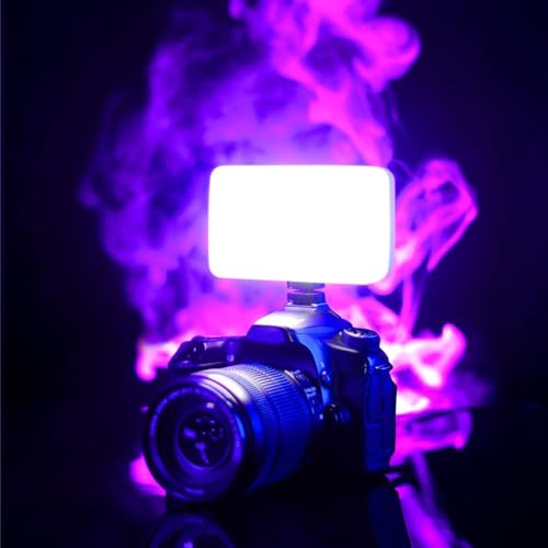VIJIM VL120 LED Video Light on Camera, Mini Rechargeable 120 LED Photography Lighting Fill Lamp 3200K-6500K Bi-Color Dimmable, CRI95+, Built-in 3100mAh Battery for Nikon Sony DSLR Cameras - Thumbnail 7