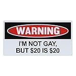 Magnet, Funny Warning Magnet, I'm Not Gay, But