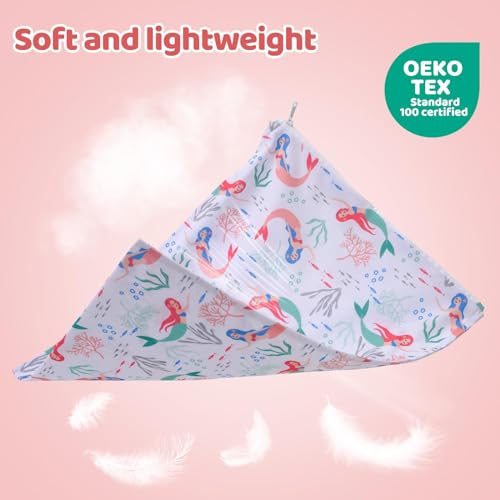 eaxin 2pcs Baby Diaper Mess-proof Wet Bags,Waterproof Reusable Travel Storage Stroller Daycare Soiled Items Beach Pool Yoga Gym Bag for Wet Toddler Swimsuits -Mermaid - Thumbnail 6