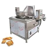Industrial-grade commercial fully automatic deep fryer, large capacity, with automatic feeding/discharging, intelligent control and energy-saving functions, suitable for food processing plants.