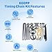 Engine Timing Chain Kit, ECCPP Automotive Replacement Timing Parts without Water Pump Sets for 2008-2015 for Chevrolet Malibu Equinox for Buick L4 2.0L 2.2L 2.4L-Replace # 12680750 9-4201S 9-4201SX