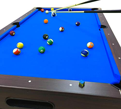 8' Feet Billiard Pool Table Full Accessories Game Bellagio Blue 8Ft With Benches #TOP4