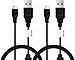 TPFOON Lot de 2 Câble de Recharge pour Manette PS4 (3M) - Câble micro USB pour Playstation 4/DualShock 4/PS4 Slim/PS4 Pro/Xbox One/Xbox One S/Xbox One Elite/Xbox One X