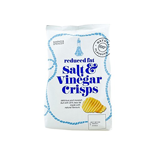 Marks & Spencer Reduced Fat Salt & Vinegar Crisps 150g - (Marks & Spencer) �ᎉ�b�A�����|�̃|�e�g�`�b�v�X150�O���� [���s�A���i]