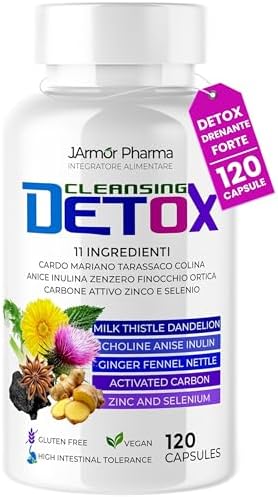 Detox Fegato 120 Capsule Vegane - Integratore Depurativo con Card...