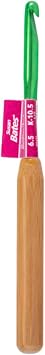 Susan Bates Silvalume Bamboo Handle Aluminum Crochet Hook-Size K10.5/6.5mm B3206K