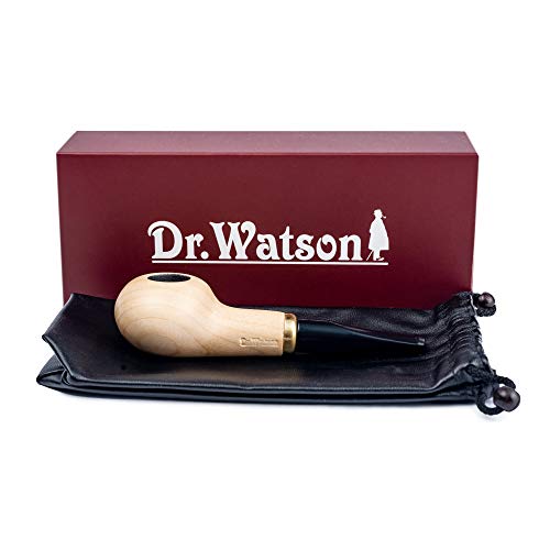 Pipe à tabac artisanale Dr. Watson Mini en bois d'érable noble - 5