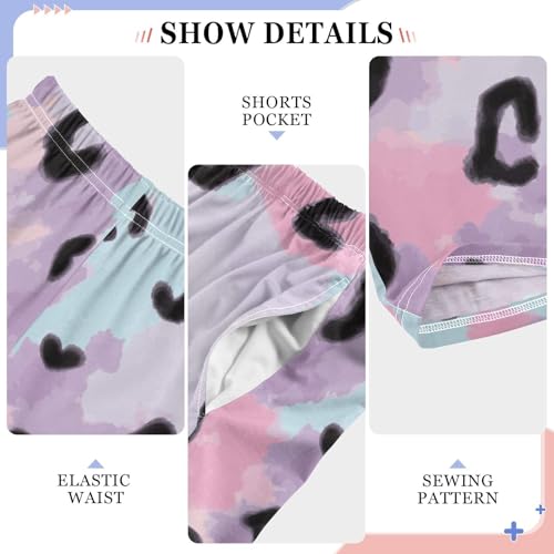 Leopard Color Boys Pants Boys Athletic Pants Long Pant for Boywith Pockets Wide-Leg Size 6-14Y4