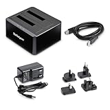 StarTech.com Dual-Bay USB 3.0 to SATA Hard Drive Docking Station, USB Hard Drive Dock, External 2.5/3.5" SATA I/II/III, SSD/HDD Docking Station, Hot-Swap Hard Drive Bays, Top-Loading (SDOCK2U33V) - Image 7