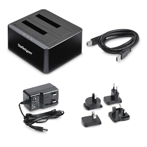 Startech.Com Docking Station Per Hard Disk A 2 Slot, Dock Usb 3.0 Per Ssd/Hdd Sata I/Ii/Iii Da 2.5/3.5", Docking Station Usb Per 2 Hard Drive Ssd/Hdd Con Hot-Swap E Carica Dall'alto (SDOCK2U33V) - 7