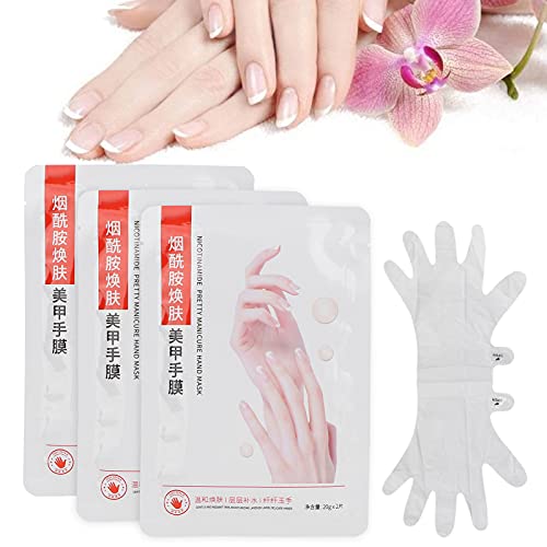 2Pcs X 3Packs Masque Exfoliant pour les Mains Sèches Bio Masque Peeling pour Réparation de la Peau des Mains Gants Hydratants pour les Mains Masque Peeling pour les Mains Masque Hydratant pour