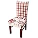 GFFGA Neue 1/2/4 / 6PCS Stuhlbezug Elastische Sitzbezüge Xmas Stretch Schonbezüge mit hoher Rückenlehne für die Weihnachtsfeier im Hotel Bankettparty, B, China
