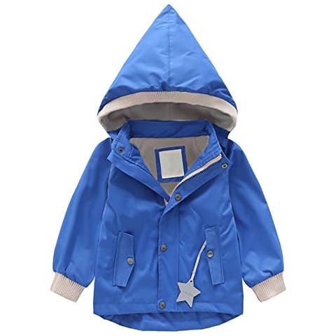 Echinodon Kids Water Resistant Jacket with Fleece Lining Cover