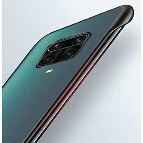 Image of Ultra Thin Frameless Transparent Hard PC Back TPU Corners Case Cover for Mi Redmi Note 9 Pro /Redmi Note 9 Pro Max /Poco M2 Pro - Black