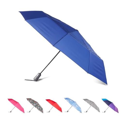 Best auto open close windproof umbrella Ultimate Folding Umbrella by totes