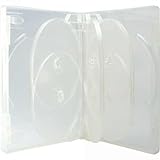 XLayer DVD Hülle XLayer 8fach 8er DVD CD Box Hülle transparent
