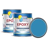 In The Swim Dark Blue Epoxy Swimming Pool Paint - Epoxy-Base, High Gloss, Swimming Pool Paint - Long Lasting Stain Resistant - 1 Gallon - 2-Pack