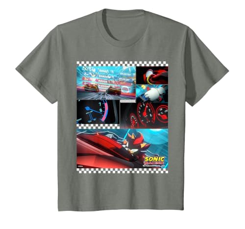Sonic Racing CrossWorlds - Shadow the Hedgehog, Locked in T-Shirt, Youth, Olive Heather, 3T