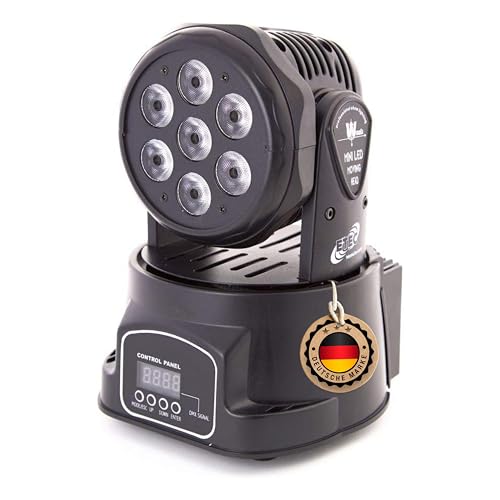 ETEC Professional LED Moving Head Mini Washer 7x10 Watt RGBW DMX 4in1 Party DJ Licht Effekt Bühne Hochzeit Veranstaltung Bühnenbeleuchtung Farbmischung