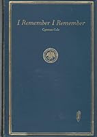 I remember, I remember;: A book of recollections, B00085W8DO Book Cover