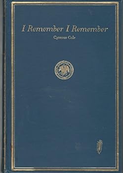 Hardcover I remember, I remember;: A book of recollections, Book