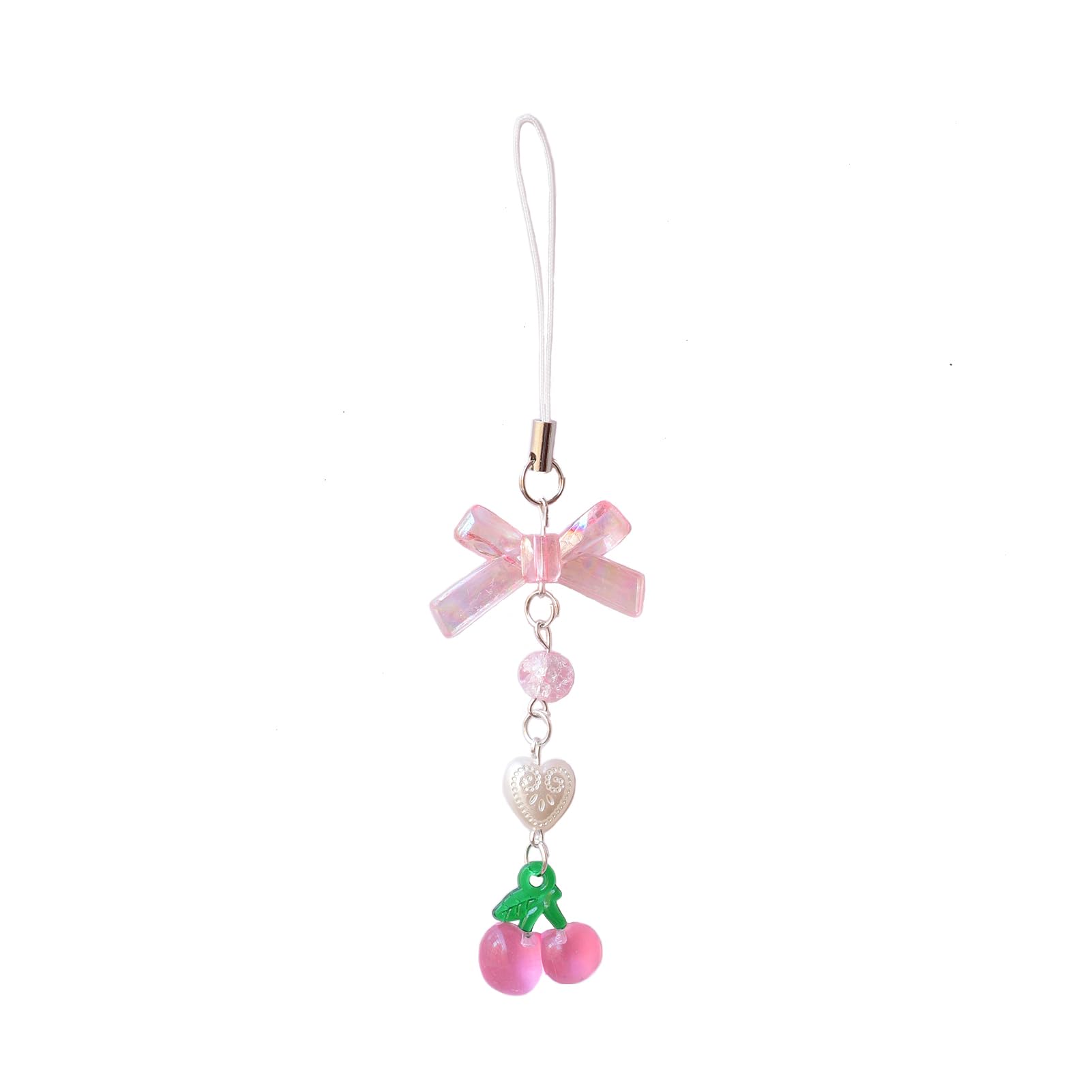 Cute Cherry Strawberry Phone Charm Delicate Y2K Kpop Aesthetic Charm For Phone Key Bag Airpods Camera
