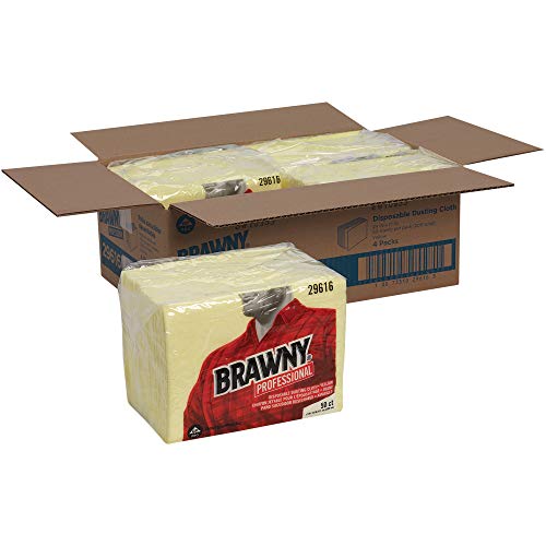 Georgia-Pacific Brawny Yellow 1/8 Fold Disposable Dusting Cloth by GP PRO, 24