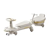 laufrad Aufsitzauto for Kinder mit Musiklichtern, leise Räder, Anhänger for den Innen- und...