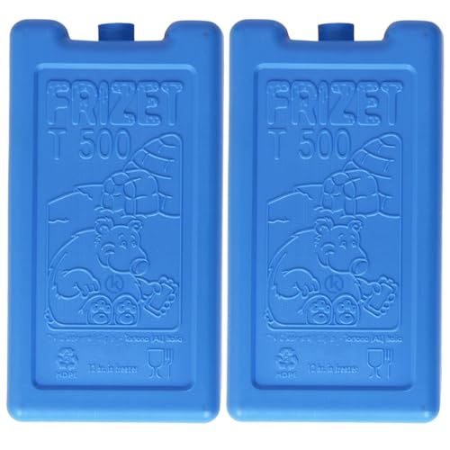 KROWN - Pack de 2 Acumuladores de Frío, 500 ml, Bloques de Hielo para Neveras Portatiles