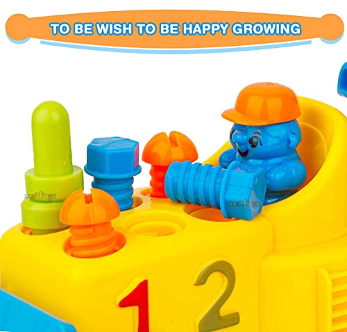Image of Zest 4 Toyz DIY Bump and Go Bulldozer Truck with Music for Kids