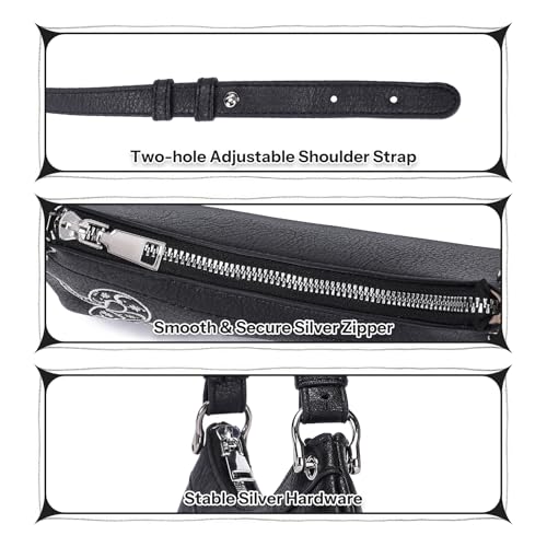 Image of Women's Small Shoulder Bag Goth Y2k Mini Purse with Unique Snake Pattern