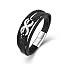 03.Three-layers leather & silver infinity