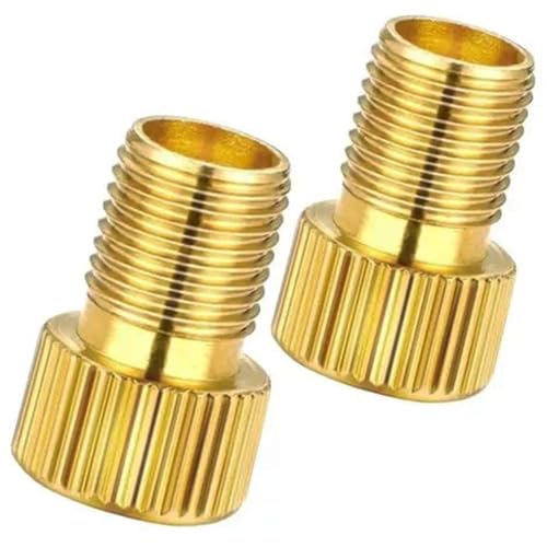 1 Par de Bicos Adaptadores de Válvula Câmara Ar Bike Presta Schrader