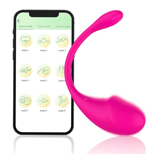 Vibradorador clítoris control remoto,Vibradorador Mujer Juguetes Eróticos Para Pareja Sexuales,con APP Control Remoto Para Mujer,9 Modos Vibrador Mando Distancia Dildo