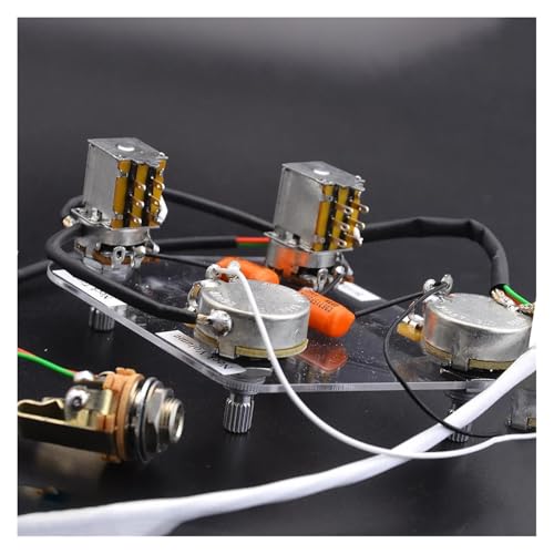 配線済みエレキギタープッシュプル配線ハーネス LP/SG用配線済みキット スイッチなし