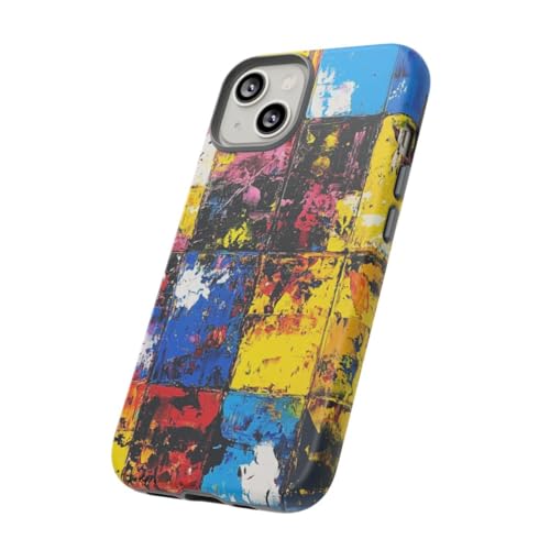 Coque iPhone 14 rigide mate jaune jaune contre traces et rayures - 2