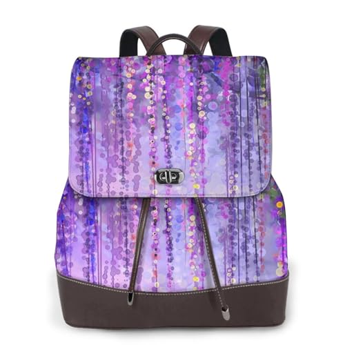 Sac à dos en cuir femme au motif floral pour vos sorties et voyages urbains