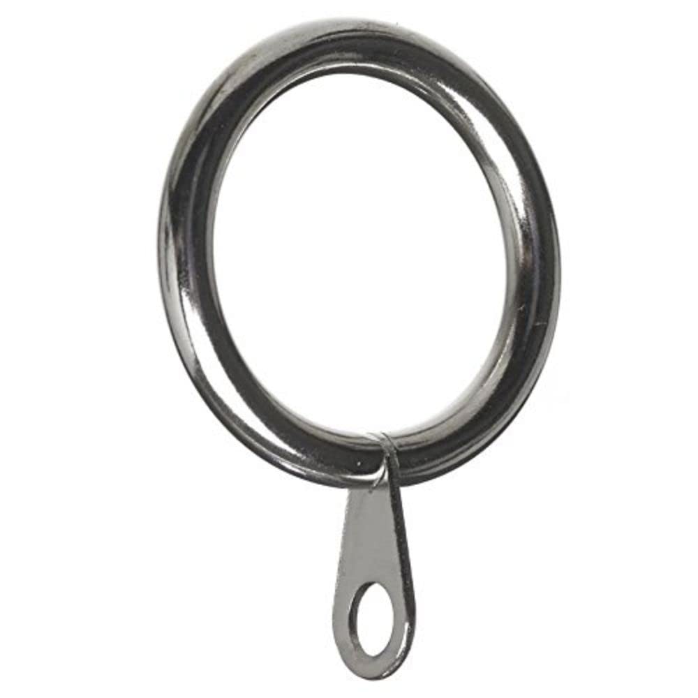 Anillo de cortina Merriway BH05378 con ojo fijo metálico de 42 mm y 24 unidades 1