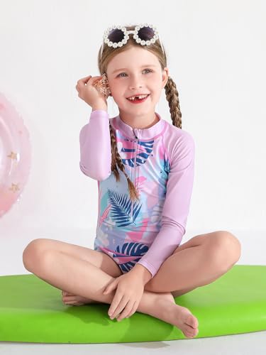 Image of Angel season Girls Swimsuits Kids Bathing Suit One Piece Swimwear with UPF 50+ Cute